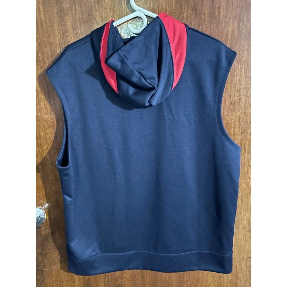 Nike Cleveland Guardians Dri-Fit MLB Sleeveless Pullover Hoodie